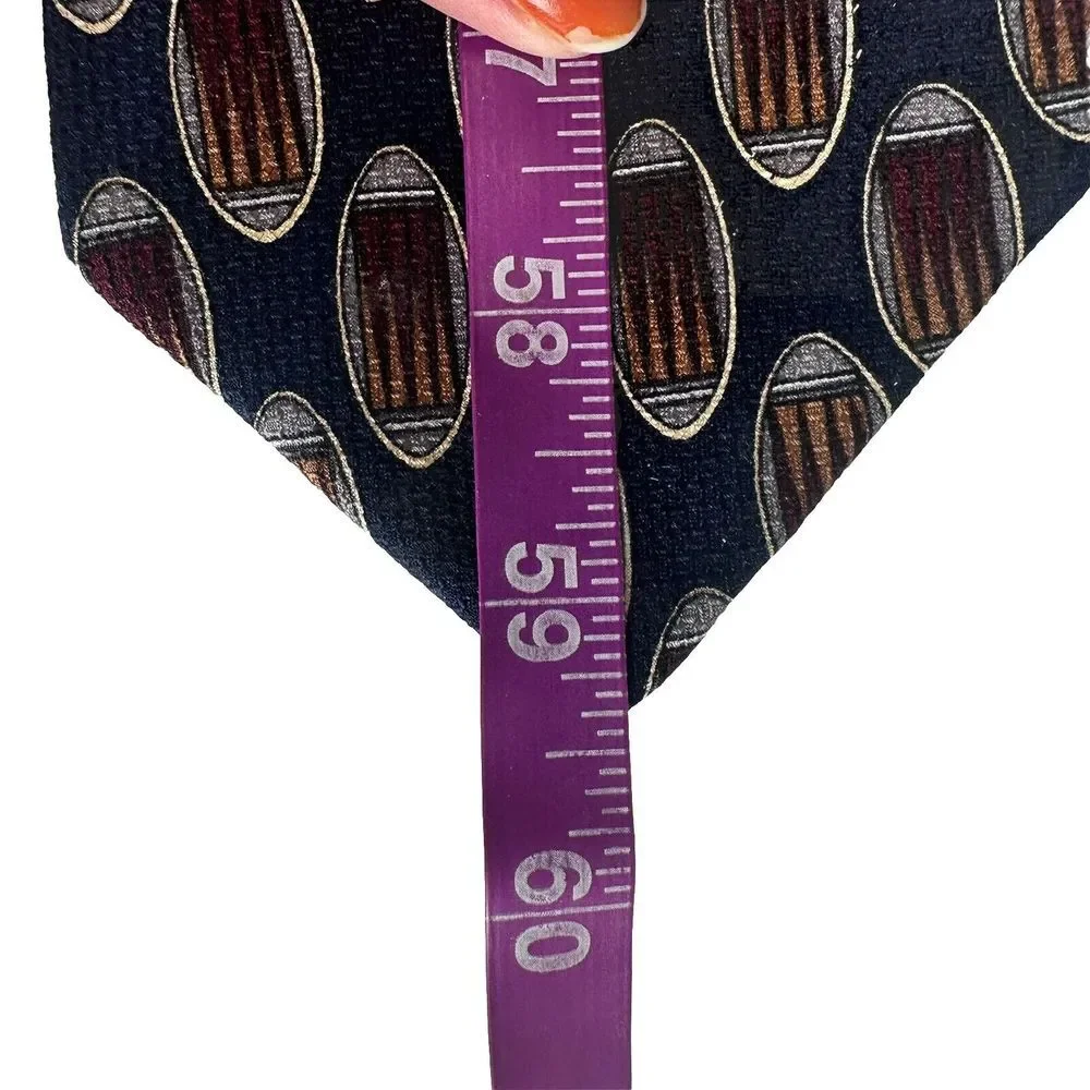 Brooks Brothers Makers Tie Mens‎ Blue Red Geometric 100% All Silk Made in USA